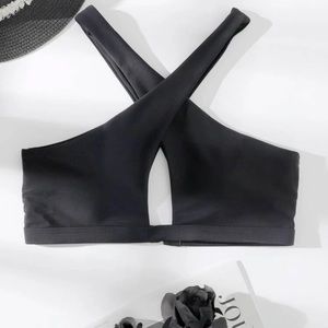 Criss cross bikini top
